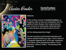 Tablet Screenshot of cosmiccreations-austinbowles.com